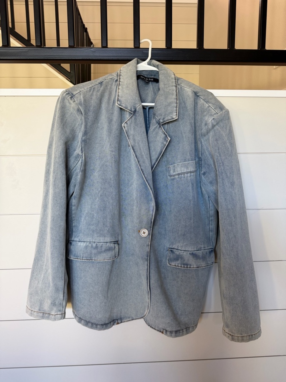 Light Wash Denim Blazer